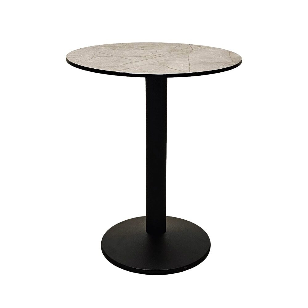 HPL Compact pyöreä pöytä 59 cm, Grey Stone ravintolaan, kahvilaan tai terassille