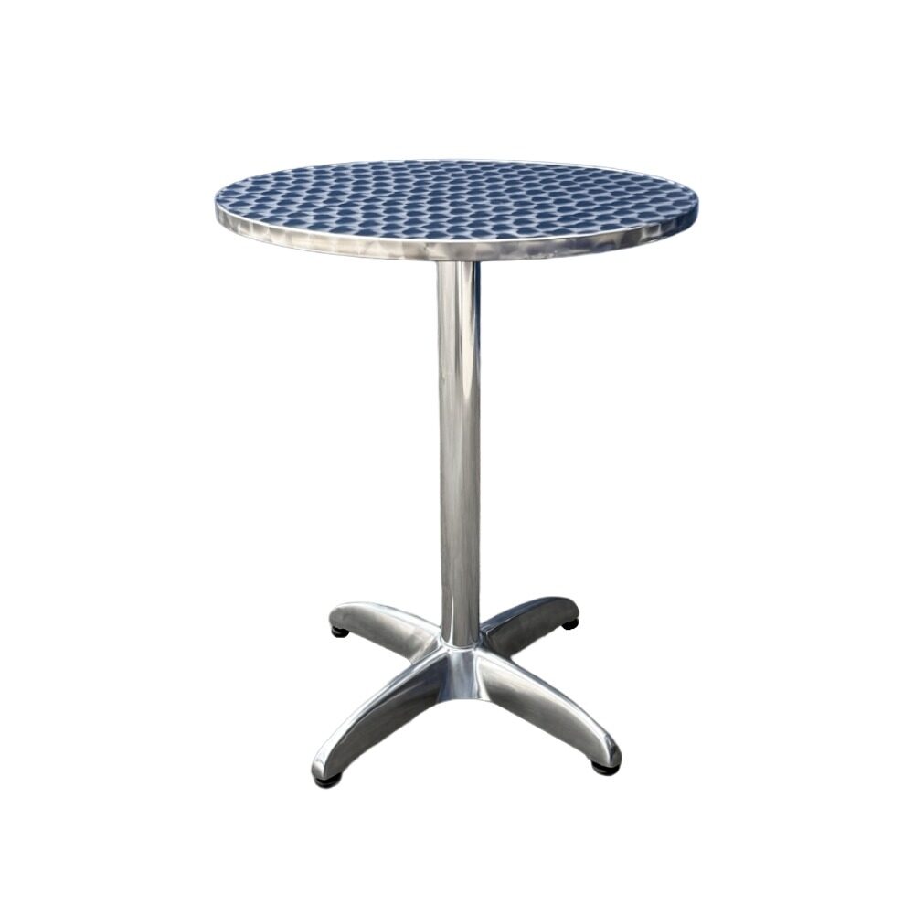 Inox pyöreä pöytä 60 cm terassille Front Inox pyöreä pöytä 60 cm terassille kahvilaan tai ravintolaan