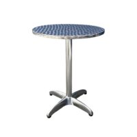 Inox pyöreä pöytä 60 cm terassille kahvilaan tai ravintolaan