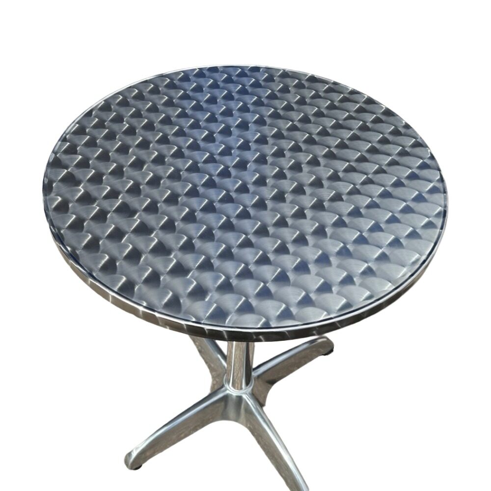 Inox pyöreä pöytä Ø60 cm terassille Top Inox pyöreä pöytä Ø60 cm terassille kiiltävä kansi sopii ravintolaterassille tai kahvilaan