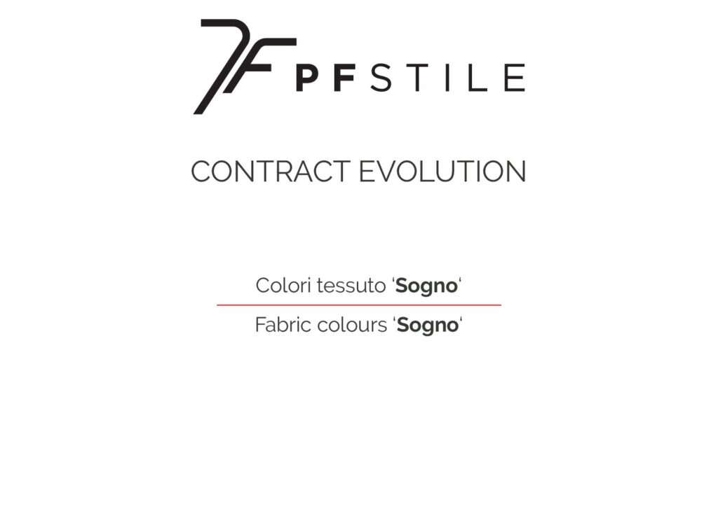 Fabric colours Sogno, ensimmäinen sivu